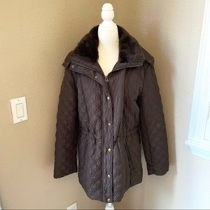 Marc New York | Brown Quilted Puffer Jacket Coat